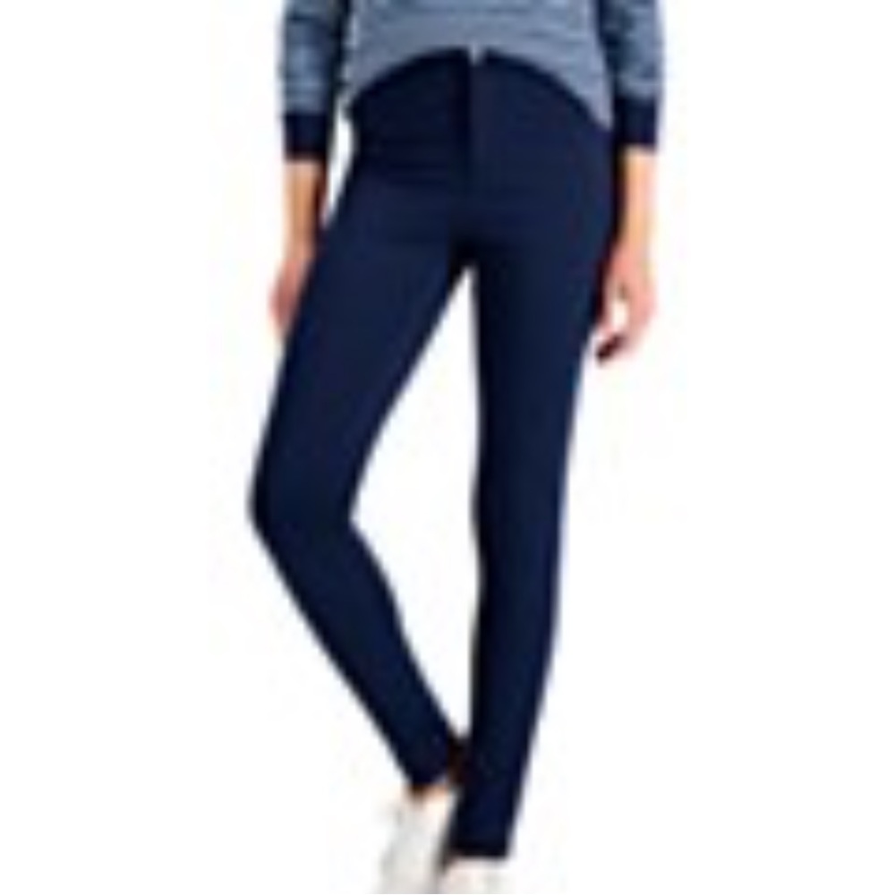 Style & Co Ponté-Knit Skinny Pants Dark Navy
